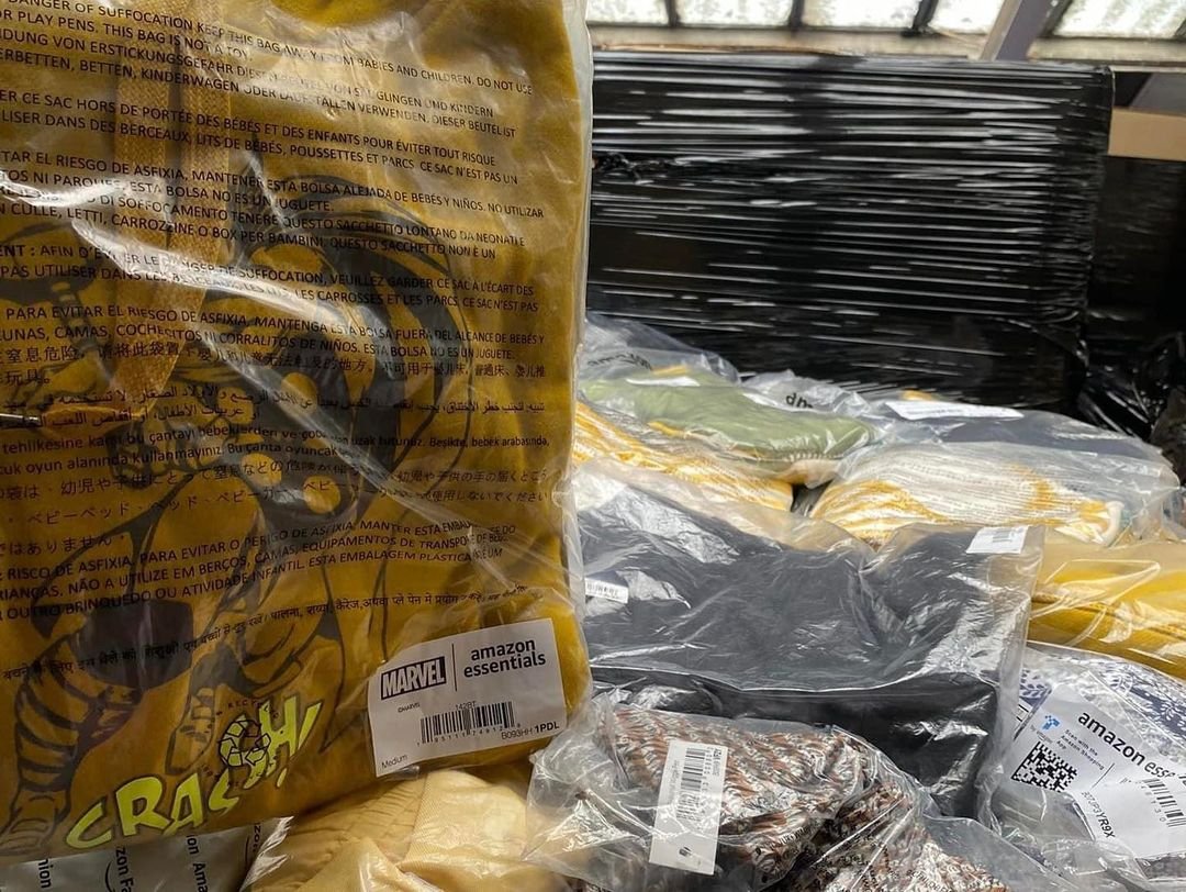 AMAZON named branded clothing pallets - Pallets Liquidation