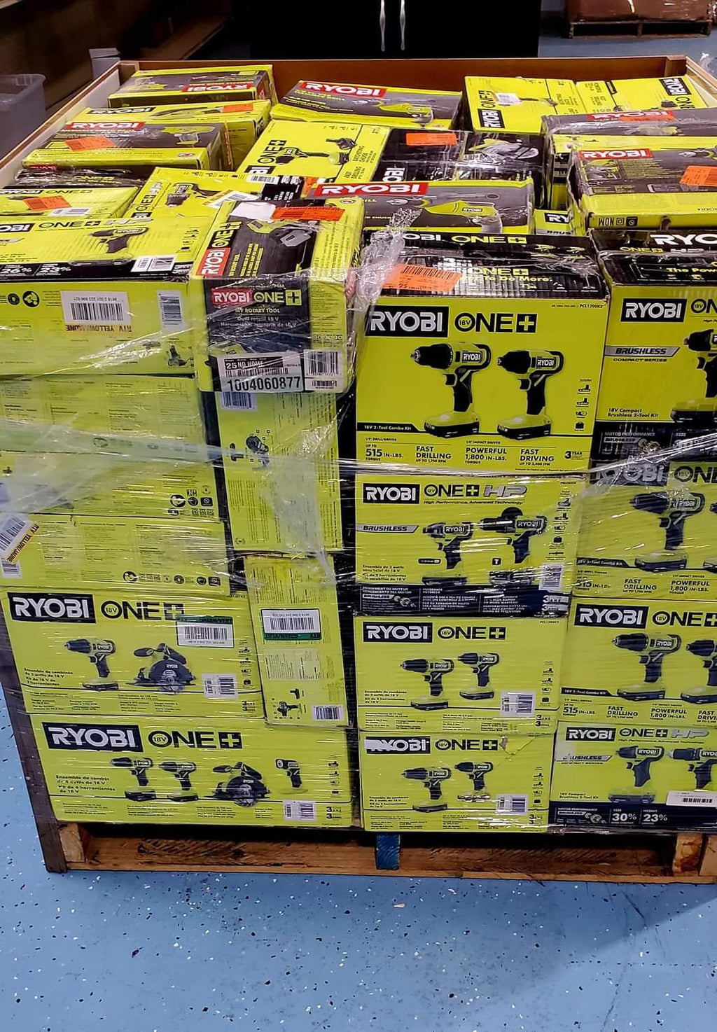 RYOBI TOOL PALLETS