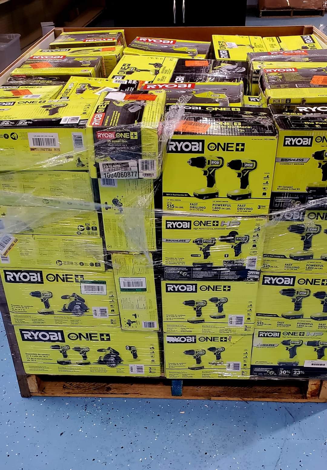 RYOBI TOOL PALLETS