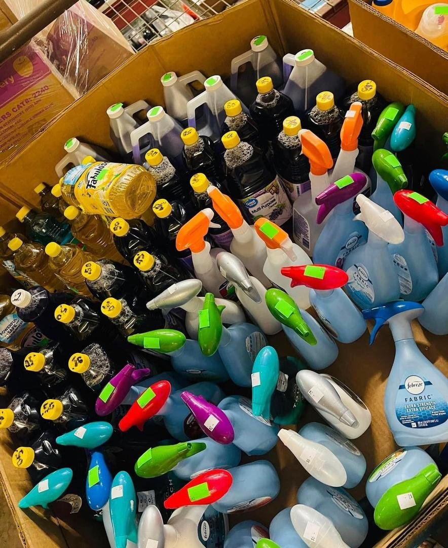 Cleaning products pallets