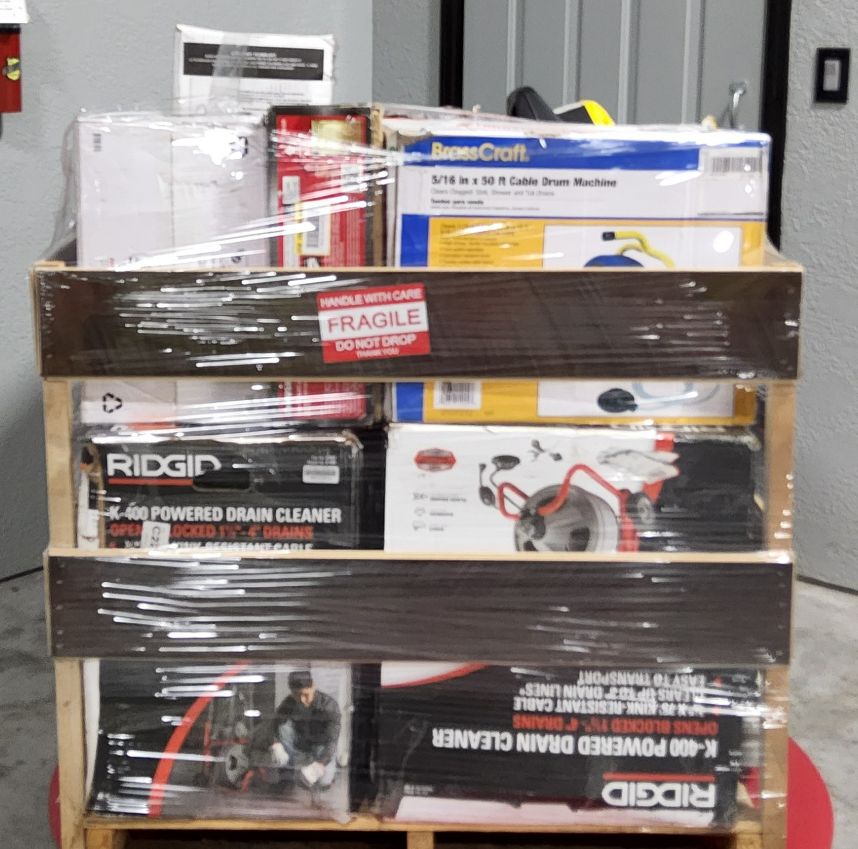 DRAIN CLEANERS, INVERTERS, AND COMPRESSORS PALLET