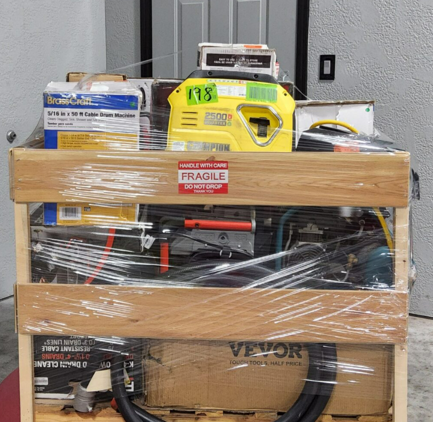 DRAIN CLEANERS, INVERTERS, AND COMPRESSORS PALLET