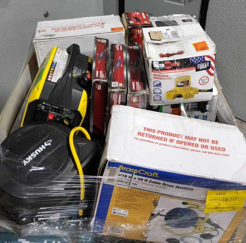 DRAIN CLEANERS, INVERTERS, AND COMPRESSORS PALLET